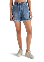 Steve Madden Lunetta Paperbag Denim Shorts