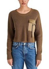 Steve Madden Madison Satin Pocket Sweater