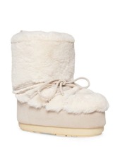 Steve Madden Mav Boot with Faux Fux Trim in Bone at Nordstrom