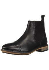 Steve Madden Men's DEADBOLT Chelsea Boot black leather  M US
