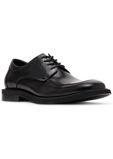 Steve Madden Men's Polmer Square-Toe Leather Dress Shoes - Black Leather