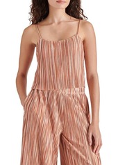 Steve Madden Moira Variegated Stripe Plissé Camisole