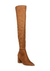 Steve Madden Nifty Pointed Toe Over the Knee Boot in Cognac at Nordstrom