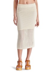 Steve Madden Rosalind Open Stitch Midi Sweater Skirt