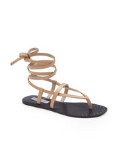 Steve Madden Seraphina Lace-Up Sandal in Tan Leathe at Nordstrom