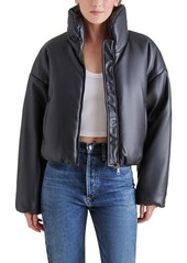 Steve Madden Stratton Faux Leather Puffer Jacket