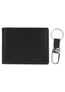 Steve Madden RFID Leather Wallet Gift Set With Key Fob Billfold   US