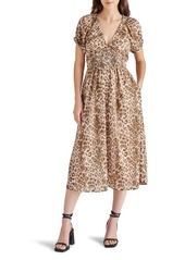 Steve Madden Tahlia Animal Print Midi Dress