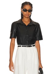 Steve Madden Virginia Faux Leather Top