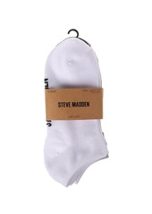 Steve Madden Women's 6, 8 and 10 Pairs Low Cut Cushioned Sneaker Ankle Socks Workout Running Sport Socks - Ankle Socks - All white (10 pairs)