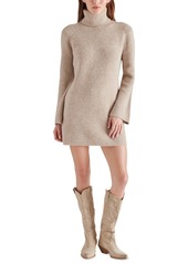 Steve Madden Women's Abbie Turtleneck Sweater Dress - Heather Grey