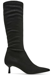 Steve Madden Women's Astoria Slouch Kitten-Heel Dress Boots - Black