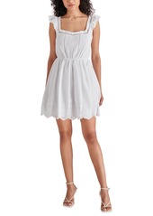 Steve Madden Women's Astra Cotton Voile Mini Dress - White