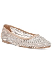 Steve Madden Women's Auden Embellished Mesh Ballet Flats - Nude Rhinestone/Mesh