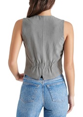 Steve Madden Women's Barett Pinstripe Vest - Grey