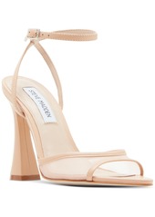 Steve Madden Women's Beki Two-Piece Flare-Heel Sandals - Clear/Blush