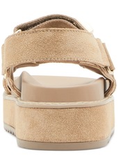 Steve Madden Women's Bigmona Platform Footbed Sandals - Taupe Suede