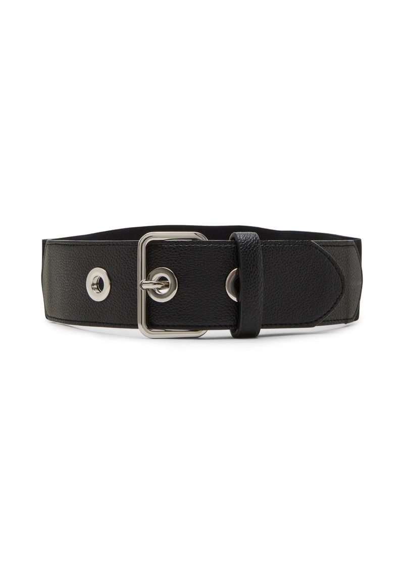 STEVE MADDEN WOMEN'S BLACK STRETCH BELT L/XL