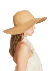 Steve Madden Women's Braided Straw Floppy Hat - Natural