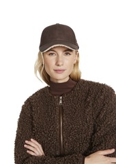 Steve Madden Women's Brix Distressed Faux-Leather Baseball Cap - Chocolate