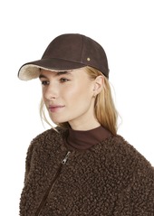 Steve Madden Women's Brix Distressed Faux-Leather Baseball Cap - Chocolate