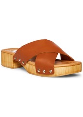 Steve Madden Women's Bryna Crisscross Wooden Platform Sandals