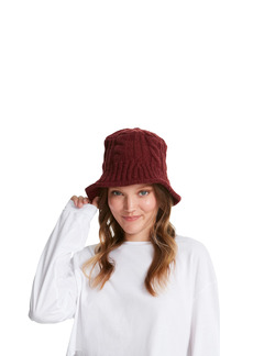 Steve Madden Women's Cable Knit Bucket HAT W/MOLDABLE Brim  ONE Size