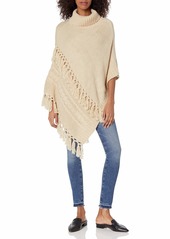 Steve Madden Women's Cable Knit Poncho
