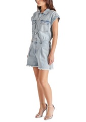 Steve Madden Women's Calliope Romper - Stone Wash Blue