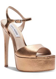 Steve Madden Women's Cologne Ankle-Strap Platform Dress Sandals - Bronze Metallic
