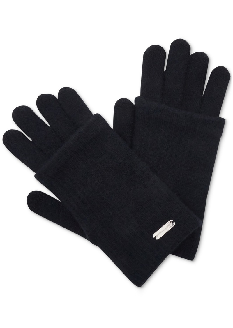 Steve Madden Women's Cozy Touchscreen Gloves, Created for Macy's - Black