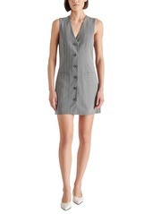 Steve Madden Women's Cressida Pinstripe Mini Dress - Grey