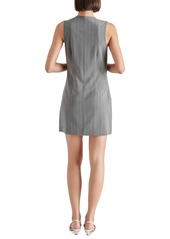 Steve Madden Women's Cressida Pinstripe Mini Dress - Grey