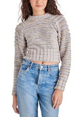 Steve Madden Women's Crewneck Space-Dye Chenille Sweater - Lakeshow Lavendar