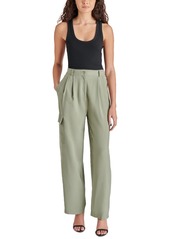 Steve Madden Women's Daya High-Rise Cargo-Pocket Pants - Basil