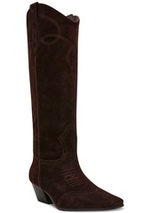 Steve Madden Women's Dollie Tall Western Boots - Red Leather