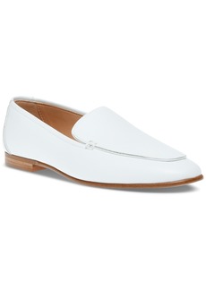 Steve Madden Women's Fitz Soft Tailored Loafer Flats - White Leather