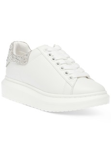 Steve Madden Women's Glacer-r Platform Lace-Up Sneakers - Crystal Rhinestone