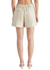 Steve Madden Women's Imelda Faux-Leather Shorts - Bone