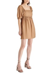 Steve Madden Women's Inara Square-Neck Puff-Sleeve Mini Dress - Toast