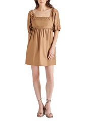 Steve Madden Women's Inara Square-Neck Puff-Sleeve Mini Dress - Toast