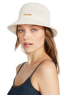 Steve Madden Women's Jane Packable Molded Bucket Hat - Ivory