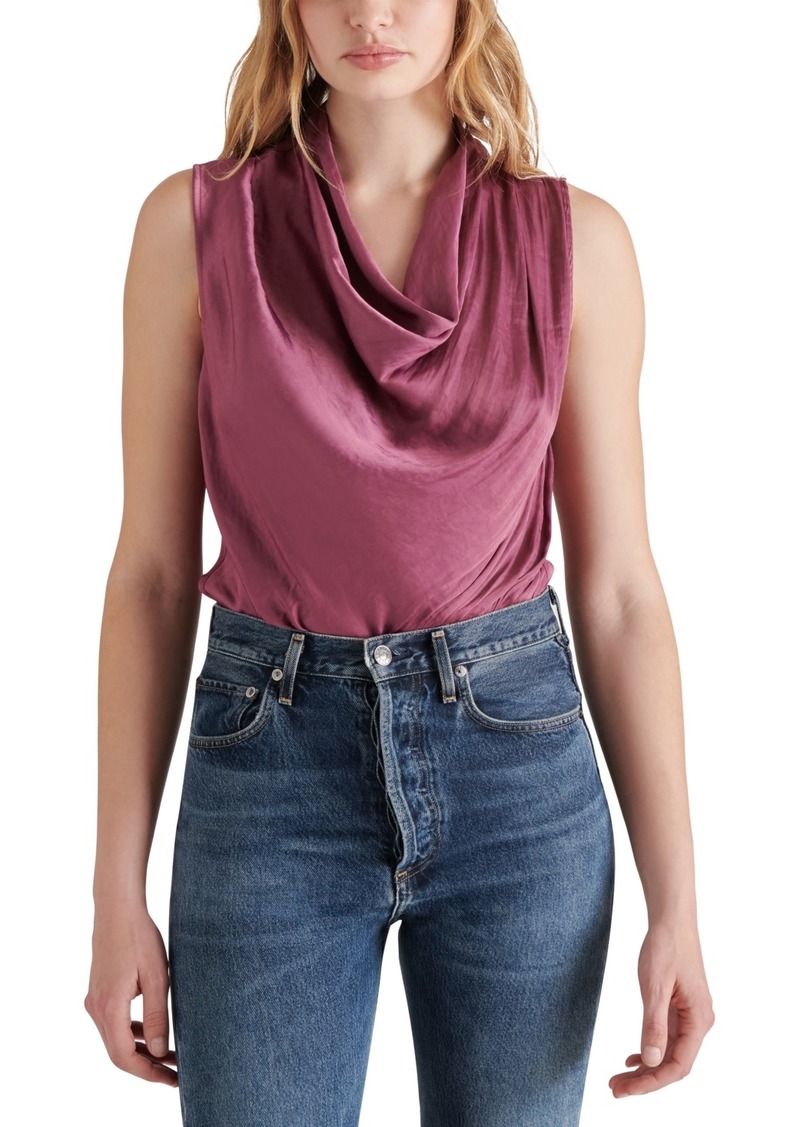 Steve Madden Women's Jayde Cowl-Neck Bodysuit - Royal Plum