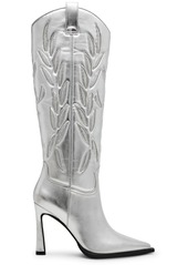 Steve Madden Women's Kinzee Rhinestone Stiletto Western Tall Dress Boots - Silver Rhinestone