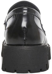 Steve Madden Women's Lando Tailored Lug Sole Bit Loafers - Black