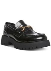 Steve Madden Women's Lando Tailored Lug Sole Bit Loafers - Black