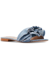 Steve Madden Women's Lilou Ruffle Slide Sandals - Natural Raffia