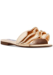 Steve Madden Women's Lilou Ruffle Slide Sandals - Natural Raffia