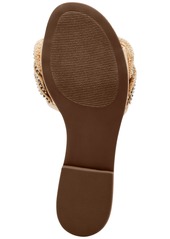 Steve Madden Women's Lilou Ruffle Slide Sandals - Natural Raffia