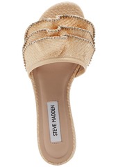 Steve Madden Women's Lilou Ruffle Slide Sandals - Natural Raffia